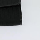 Christian Dior Trotter Canvas Chain Shoulder Bag Black Gold Auth yk18198-14