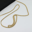 Christian Dior Trotter Canvas Chain Shoulder Bag Black Gold Auth yk18198-7