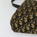 Christian Dior Trotter Canvas Shoulder Bag Navy Gold Auth yk18199-14
