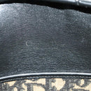 Christian Dior Trotter Canvas Shoulder Bag Navy Gold Auth yk18199-17