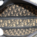 Christian Dior Trotter Canvas Shoulder Bag Navy Gold Auth yk18199-11