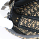 Christian Dior Trotter Canvas Shoulder Bag Navy Gold Auth yk18199-19