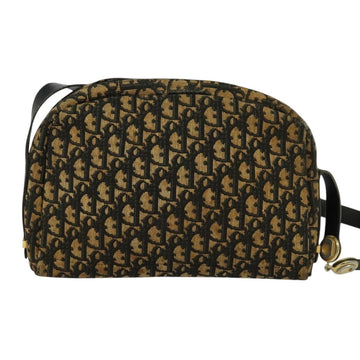 Christian Dior Trotter Canvas Shoulder Bag Navy Gold Auth yk18199 - 0