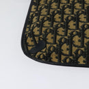 Christian Dior Trotter Canvas Shoulder Bag Navy Gold Auth yk18204-15