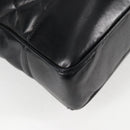 CHANEL Matelasse Chain Shoulder Bag Lamb Skin Black Gold CC Auth yk18208-13