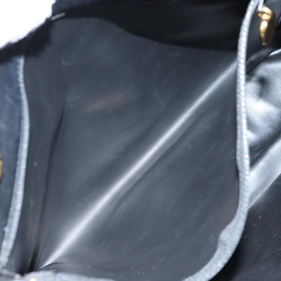 CHANEL Matelasse Chain Shoulder Bag Lamb Skin Black Gold CC Auth yk18208