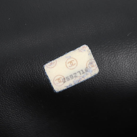 CHANEL Matelasse Chain Shoulder Bag Lamb Skin Black Gold CC Auth yk18208