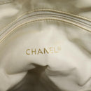 CHANEL Chain Shoulder Bag Canvas Navy Gold CC Auth yk18211-21