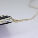 CHANEL Chain Shoulder Bag Canvas Navy Gold CC Auth yk18211-30