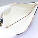 CHANEL Chain Shoulder Bag Canvas Navy Gold CC Auth yk18211-32