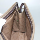 FENDI Zucchino Canvas Clutch Bag Vintage Beige Auth yk18219-12