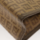 FENDI Zucchino Canvas Clutch Bag Vintage Beige Auth yk18219-14