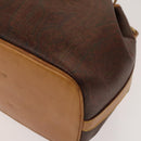 ETRO Paisley Shoulder Bag PVC Brown Gold Auth yk18229-10