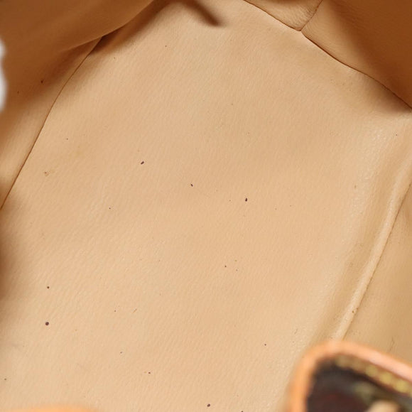 ETRO Paisley Shoulder Bag PVC Brown Gold Auth yk18229