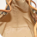 ETRO Paisley Shoulder Bag PVC Brown Gold Auth yk18229-18