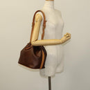 ETRO Paisley Shoulder Bag PVC Brown Gold Auth yk18229-21