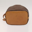 ETRO Paisley Shoulder Bag PVC Brown Gold Auth yk18229-9