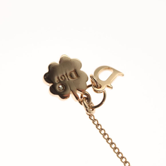 Christian Dior Heart Necklace metal Gold Auth yk18230