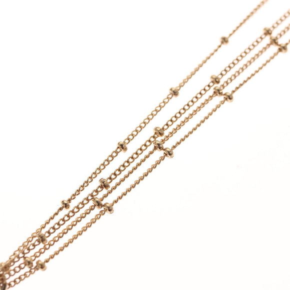 Christian Dior Heart Necklace metal Gold Auth yk18230