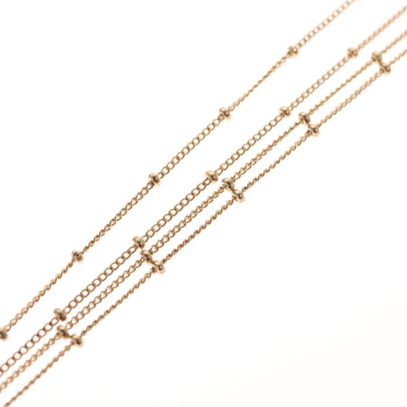 Christian Dior Heart Necklace metal Gold Auth yk18230