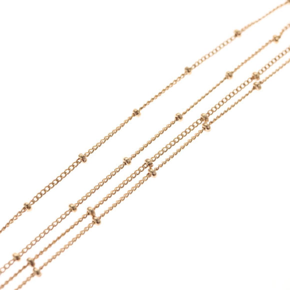 Christian Dior Heart Necklace metal Gold Auth yk18230