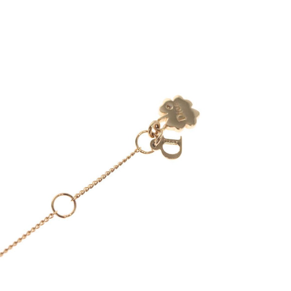 Christian Dior Heart Necklace metal Gold Auth yk18230