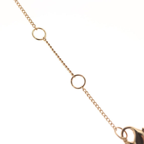 Christian Dior Heart Necklace metal Gold Auth yk18230