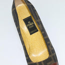 FENDI Zucca Canvas Pumps 36 Pumps Brown Black gold Auth yk18254-21