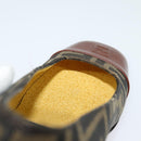 FENDI Zucca Canvas Pumps 36 Pumps Brown Black gold Auth yk18254-24