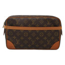 LOUIS VUITTON Monogram Compiegne 28 Clutch Bag M51845 LV Auth yk18269-13