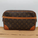 LOUIS VUITTON Monogram Compiegne 28 Clutch Bag M51845 LV Auth yk18269-12