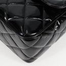 CHANEL Matelasse Chain Shoulder Bag Patent leather Black Gold CC Auth yk18276-15