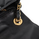 CHANEL Matelasse Chain Shoulder Bag Patent leather Black Gold CC Auth yk18276-20
