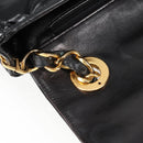 CHANEL Matelasse Chain Shoulder Bag Patent leather Black Gold CC Auth yk18276-21