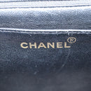 CHANEL Matelasse Chain Shoulder Bag Patent leather Black Gold CC Auth yk18276-22