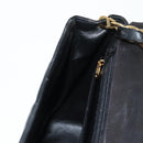 CHANEL Matelasse Chain Shoulder Bag Patent leather Black Gold CC Auth yk18276-23