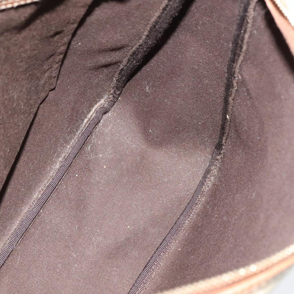 GUCCI GG Supreme Shoulder Bag PVC White Gold 189898 Auth yk18307