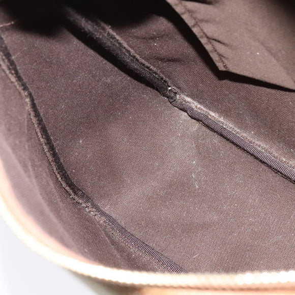 GUCCI GG Supreme Shoulder Bag PVC White Gold 189898 Auth yk18307