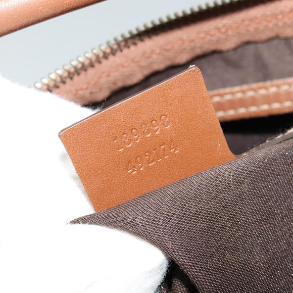 GUCCI GG Supreme Shoulder Bag PVC White Gold 189898 Auth yk18307