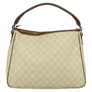GUCCI GG Supreme Shoulder Bag PVC White Gold 189898 Auth yk18307-2