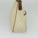 GUCCI GG Supreme Shoulder Bag PVC White Gold 189898 Auth yk18307-3