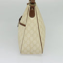 GUCCI GG Supreme Shoulder Bag PVC White Gold 189898 Auth yk18307-4