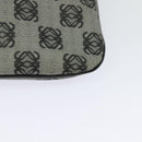 LOEWE anagram Shoulder Bag PVC Gray Gold Auth yk18308-17