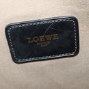 LOEWE anagram Shoulder Bag PVC Gray Gold Auth yk18308-18