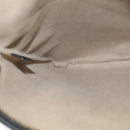 LOEWE anagram Shoulder Bag PVC Gray Gold Auth yk18308-20