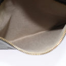 LOEWE anagram Shoulder Bag PVC Gray Gold Auth yk18308-21