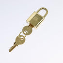 LOEWE anagram Shoulder Bag PVC Gray Gold Auth yk18308-12