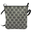 LOEWE anagram Shoulder Bag PVC Gray Gold Auth yk18308-2