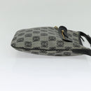 LOEWE anagram Shoulder Bag PVC Gray Gold Auth yk18308-4