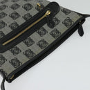 LOEWE anagram Shoulder Bag PVC Gray Gold Auth yk18308-6